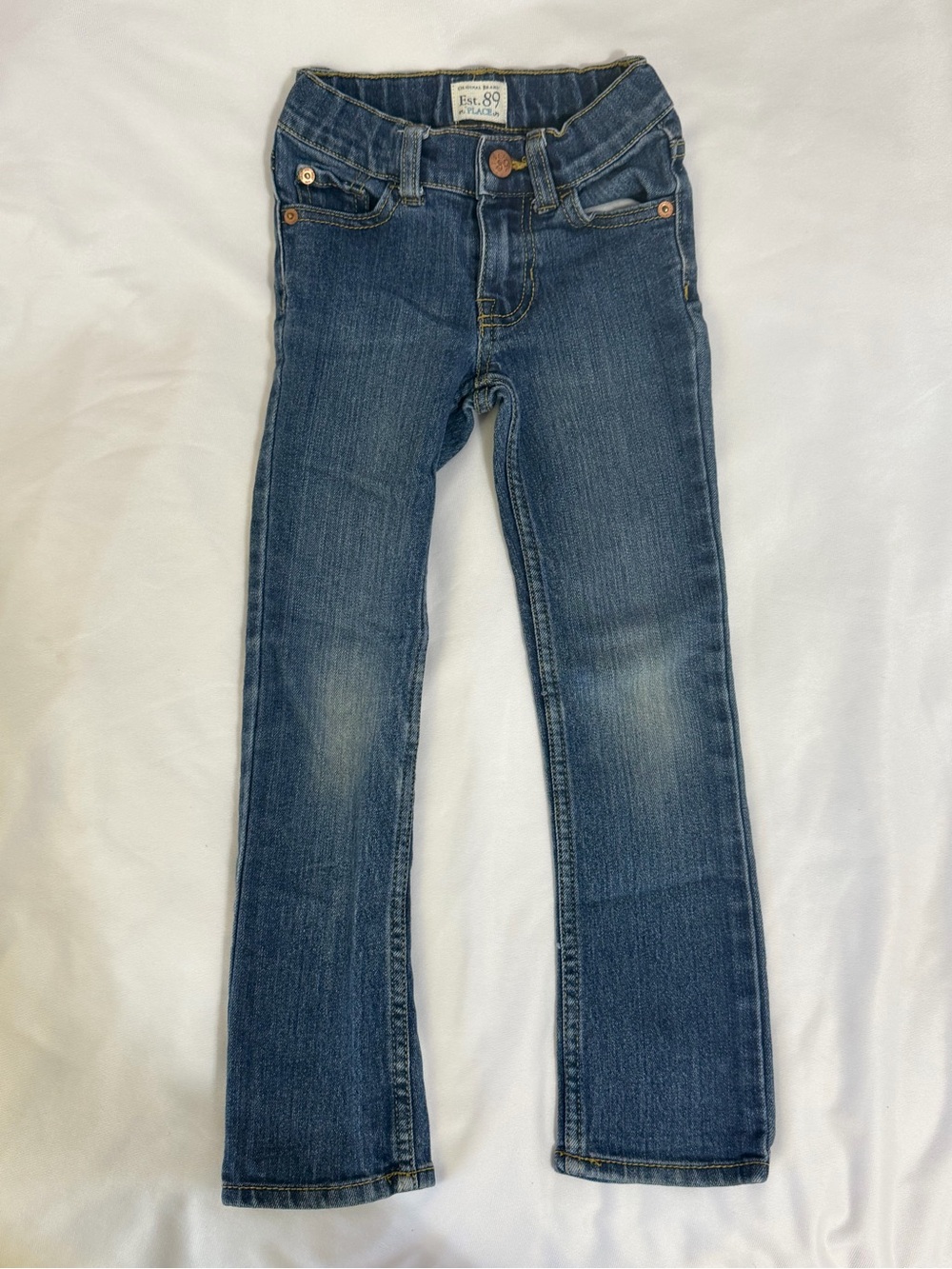 Place Girls Slim Dark Blue Denim Jeans